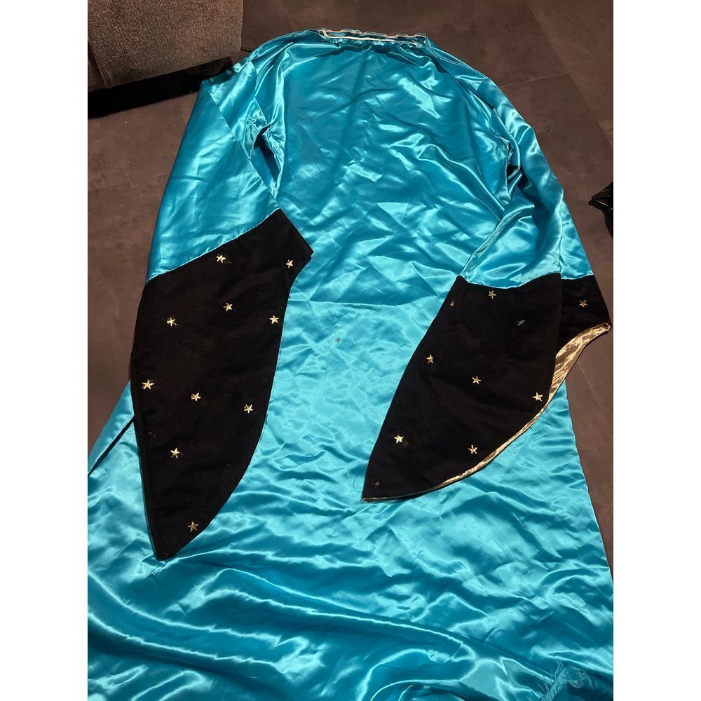 Turquoise and Black‎ Star-Studded mUMU Costume Performance Wear H-705